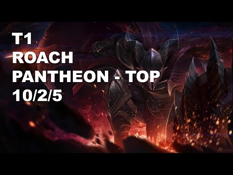 T1 Roach Top Pantheon vs Ornn - KR Grandmaster Patch 10.9
