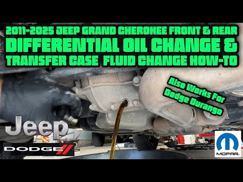 2011-2025 Jeep Grand Cherokee Front & Rear Differential Oil Change & Transfer Case Fluid Replacement