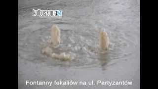preview picture of video 'Kolbuszowa24: Fontanny fekaliów na ul. Partyzantów'