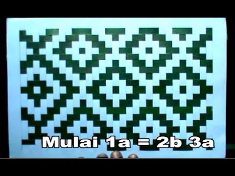 Cara Mudah Membuat Anyaman Kertas Pola Diamond Sekat Miring