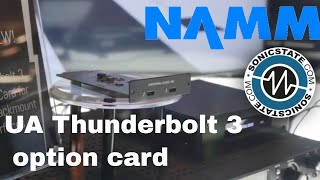 Video thumbnail for NAMM 2018 latest releases from UA, incl Thunderbolt 3 option card by sonicstate