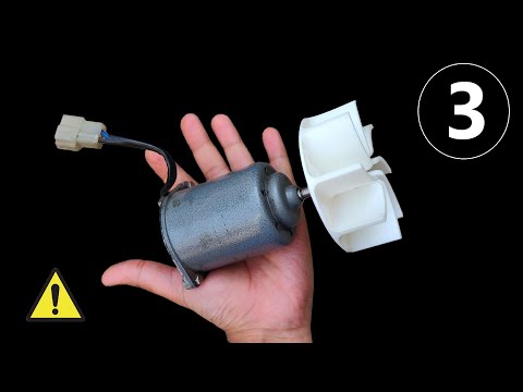 Convert 220v 1000W AC Air Blower to 12v DC Motor Blower Runs on Battery The Professor HINDI
