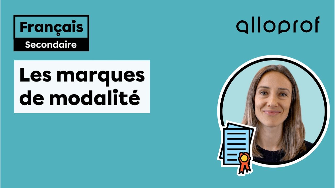 Les marques de modalité