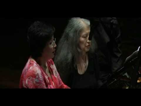 Jania Aubakirova & Martha Argerich plays Dvorak Slavonic Dance, Op. 72, No. 2