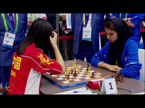 Aşgabat 2017 (Küşt oýny) Sarasadat Khademalsharieh & Jue Wang
