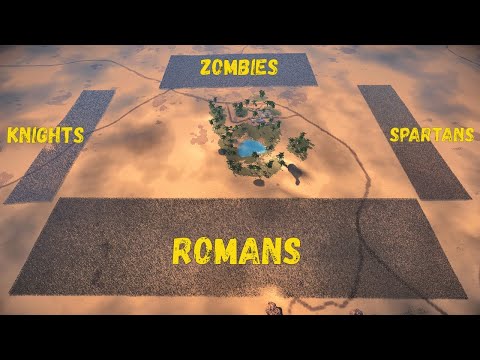 Battle For Oasis: Romans - Knights - Zombies - Spartans - UEBS 2