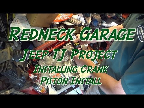 Jeep Wrangler 2.5 / 4.0 Rebuild Series - Crank and Piston Install- Enginetech