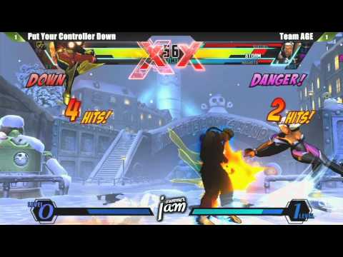 Put Your Controller Down vs Team AGE - LOSERS FINALS UMvC3 Teams - Summer Jam 6