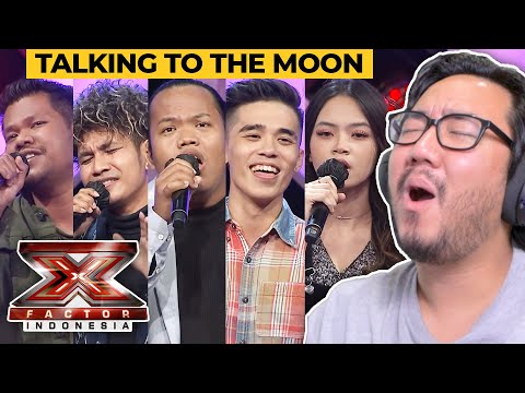 X FACTOR INDONESIA 2021 | "TALKING TO THE MOON" Daniel, Tommy, Roby, Alvin, Putu Bootcamp Reaction 1