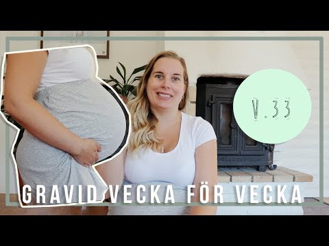 Är bebisen stor eller bara magen? ❤ Gravid vecka 33