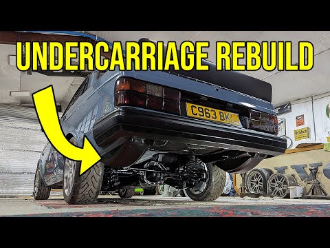 Volvo 240 Lowered Adjustable Suspension Install!!