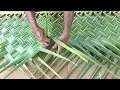 How to make a coconut leaf mat