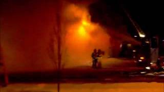 preview picture of video 'House Fire In Harriston - 1/30/2012'