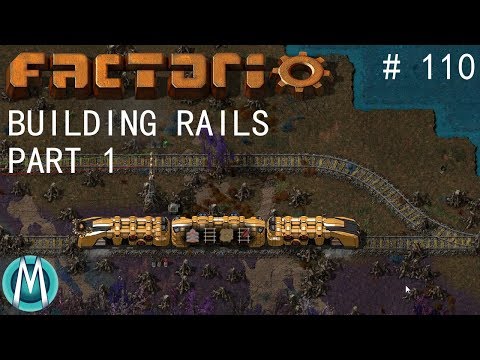 [Factorio] Angels & Bobs Ep 110: Building Rails Part 1 (Tutorial/Walkthrough)