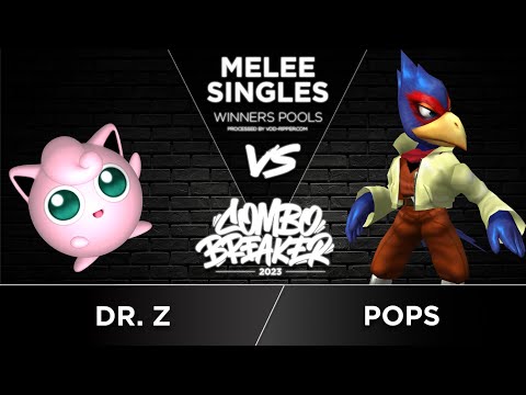 Dr. Z (Jigglypuff) vs | Pops (Falco) - Melee Singles Winners Pools - COMBO BREAKER 2023