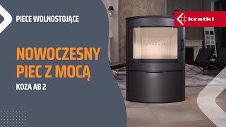 Піч-камін Kratki KOZA AB S/2 кахель біла