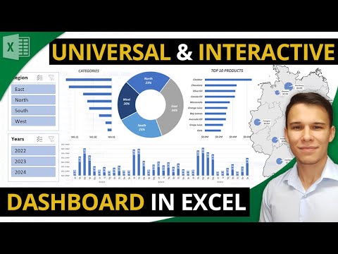 , title : 'How to create an interactive Dashboard in Excel - PivotTables Tutorial Part 2'