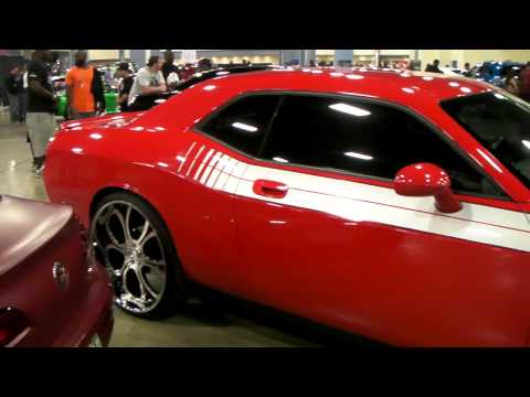 www.DUBSandTIRES.com 2012 Dodge Challenger Review 24'' Custom silver Machined Wheels