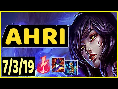 AHRI VS EKKO - 7/3/19 KDA MID GAMEPLAY MASTER I