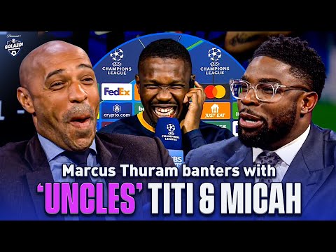 Marcus Thuram reunites with his two uncles, Henry & Micah 😂 ❤️ | UCL Today | CBS Sports