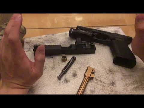 LANTAC Razorback Slide and LANTAC N9NE Match Grade Barrel Gen 4 Glock 9mm Pistol