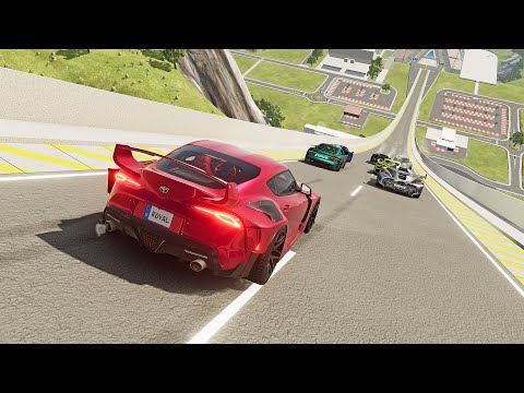 High Speed & Big Ramp Jumps with Expensive Cars #6 - BeamNG Drive | HanoverDrive