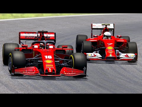 Ferrari F1 2020 vs Ferrari F1 2014 - Spa