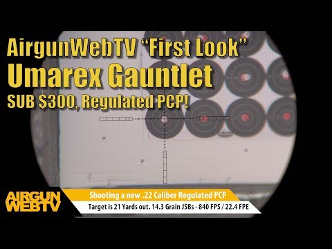 Umarex Gauntlet .22 - It’s on now! Sub $300 REGULATED PCP WOW!! - by AirgunWebTV