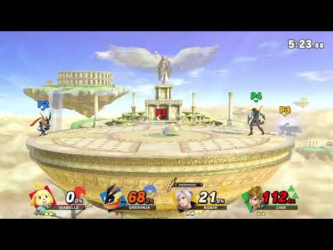 SSBU - Shade (Isabelle) v. Gamerplayz (Greninja) v. Dark King (Robin) v. roymacal (Link) [Online QP]