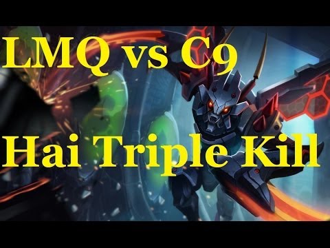 LMQ vs C9 - Hai Kha'zix Triple Kill
