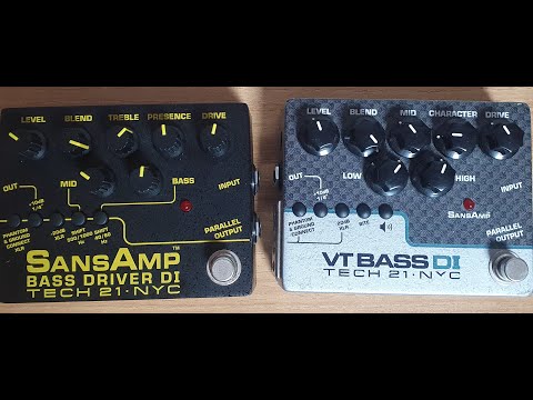 Sansamp BASS DRIVER DI v2 , VT BASS DI Comparison (BDDI vs VTDI)