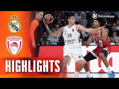 Clutch Run in Final Minutes | Real Madrid – Olympiacos | R2 BASKETBALL HIGHLIGHTS 2025-26