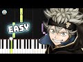 Black Clover OP 10 Black Catcher EASY Piano Tutorial Sheet Music