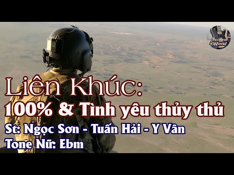 Karaoke Lk: 100% & Tình Yêu Thủy Thủ Tone Nữ | TAS BEAT