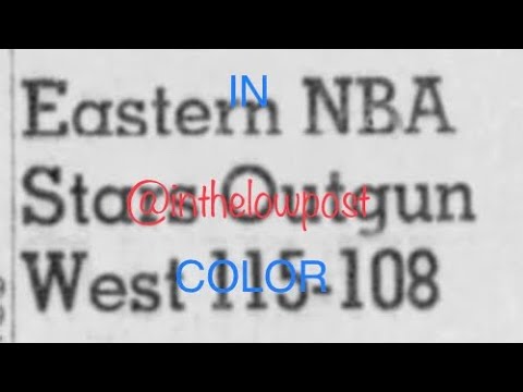 1963 NBA All Star Game highlights IN COLOR