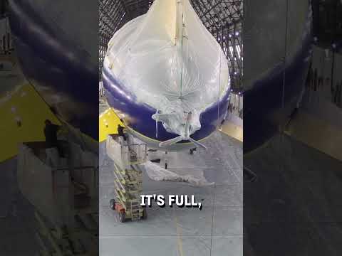 How a blimp is built! 😮🤩  -  🎥 goodyearblimp
