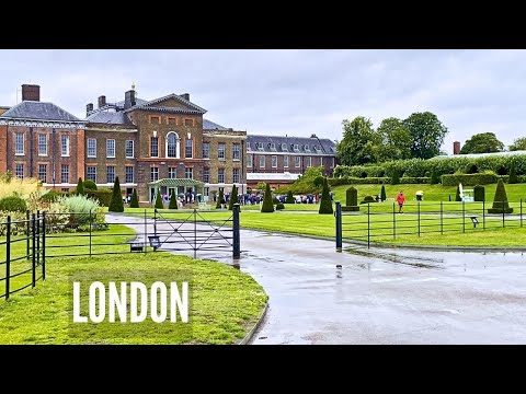 Beautiful London Walk in RAIN | Kensington Gardens | Rain ASMR
