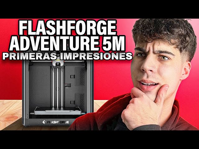 Vídeo relacionado con FLASHFORGE Adventurer 5M Impresora 3D, Lleno Calibración-Auto, Imprimir 1-Clic Máx. 600mm/s Velocidad, Todo-Metal CoreXY Estructura Impresión precisa, Fácil Mantenimiento Boquilla, Tamaño220x220x220mm