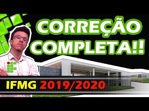Correção COMPLETA IFMG - EXAME - Técnico Integrado