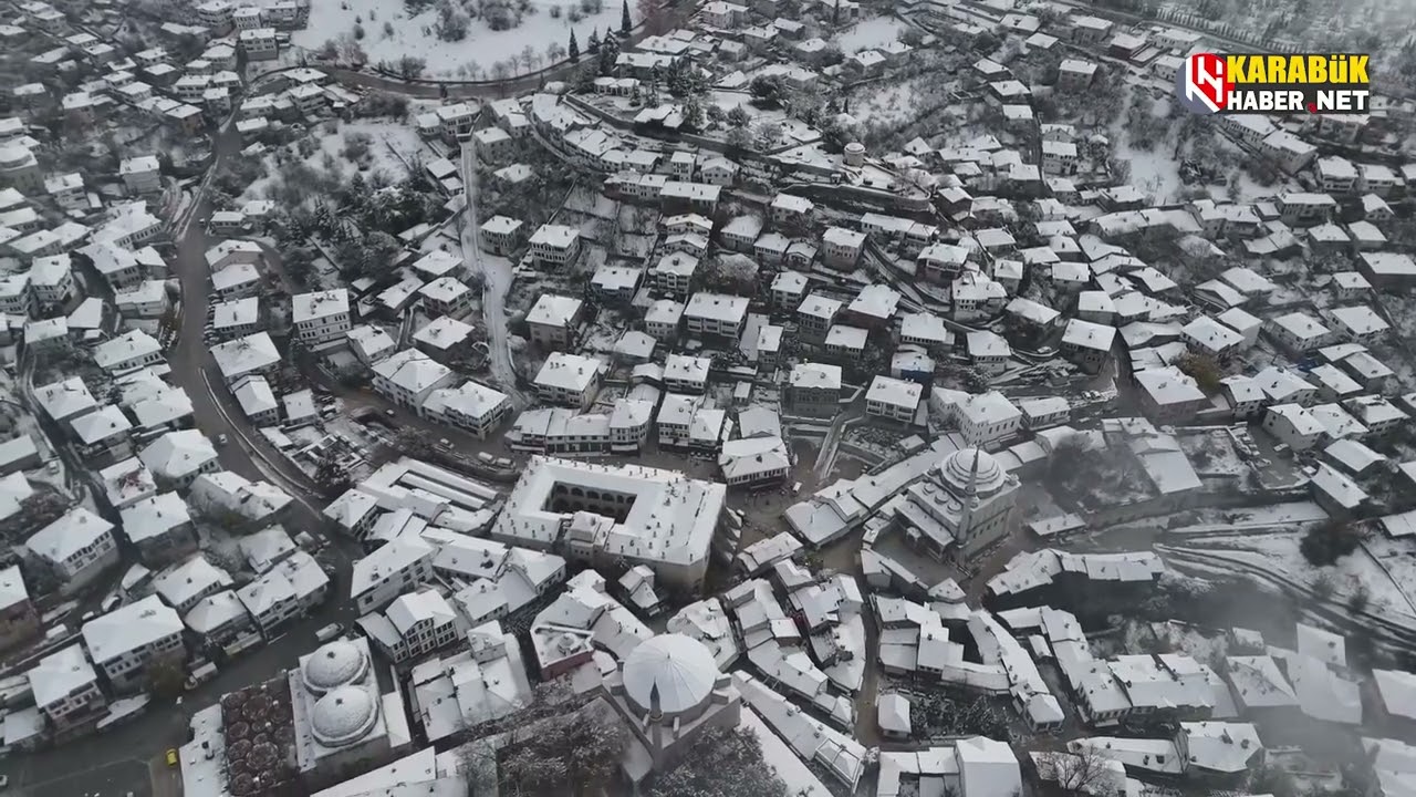 SAFRANBOLU YOĞUN KAR YAĞIŞI SONRASI MASALSI GÜZELLİĞE BÜRÜNDÜ