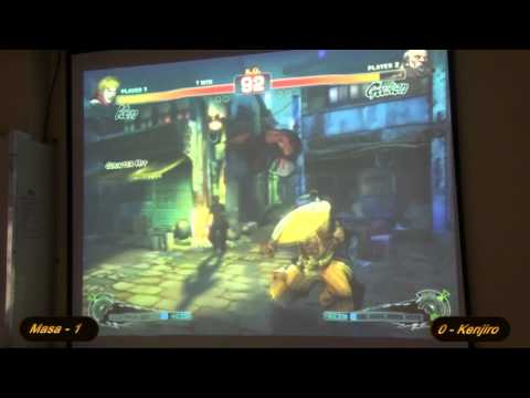 SSF4Alegrete - 09 - Kenjiro (Gouken,Ryu) x Masa (Ken,Blanka) - AE2012