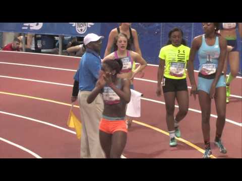 Girls 60m Hurdles Prelim Heat 4 - New Balance Nationals Indoor 2014