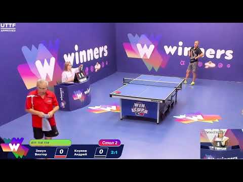 WINners CUP table 2  18.08   Ziakun Viktor - Kireev Andrei 21:30