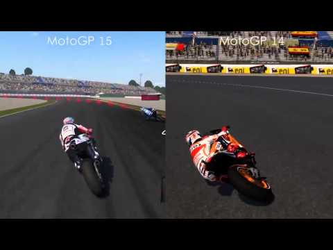 MotoGP™15   Vs MotoGP™14 Comparison Gameplay HD 720p