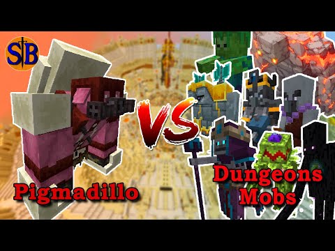 Pigmadillo (Infamous Legend)  vs Dungeons Mobs | Minecraft Mob Battle
