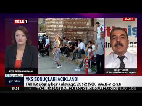 Genel Başkanımız Orhan Yıldırım, TELE 1 TV`de sınav sonuçlarını değerlendirdi. | EĞİTİM İŞ