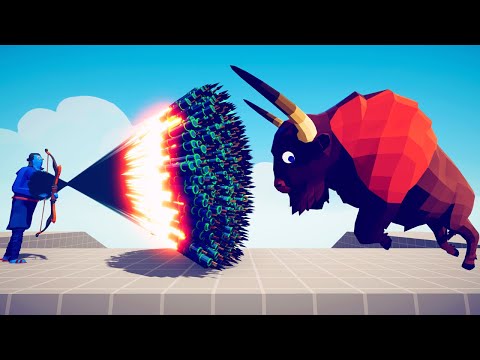 WILD BISON vs EVERY GOD - Totally Accurate Battle Simulator TABS