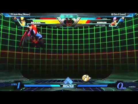 [Evo 2014] UMVC3 Top 8 Grand Finals GG|NYChrisG vs EG|Justin Wong  [720p]
