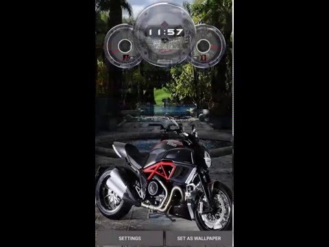 Superbike Clock Wallpaper HD Video