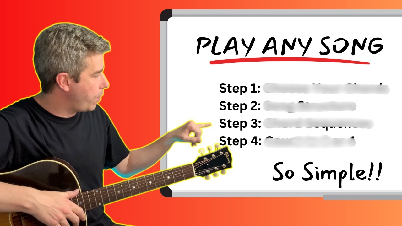 Guitar Instructor Shows How To Easily Play Songs On Guitar